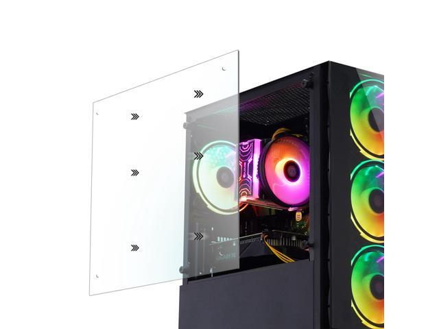 HAJAAN BREEZE Gaming Desktop Tower PC - Intel Core i3-10100F Processor 3.6GHz, 16GB DDR4 RAM, 512GB SSD, Nvidia GeForce GTX 1660 6GB, WIFI Windows...