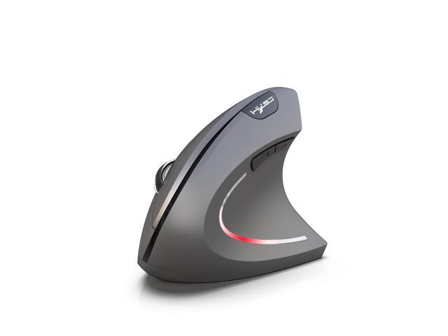 HXSJ T29 Ergonomic Bluetooth 3.0 Vertical Optical Wireless Mouse with 3 Adjustable DPI Design for Windows / Android - Grey