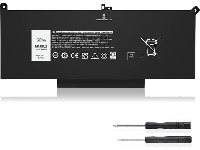7480 F3YGT 2X39G 60WH Laptop Battery for Dell Latitude 12 7000 7280 7290 13 7000 7380 7390 P29S002 14 7000 7480 7490 E7280 E7480 E7490 E7290 E7380...