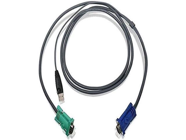 USB KVM Cable, 6 Feet, G2L5202U, Dark Gray