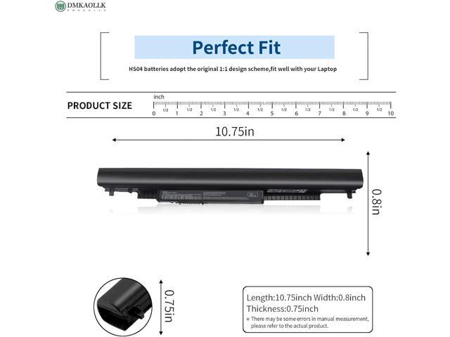 807956-001 HS03 HS04 Battery for HP Pavilion 15-BA 15-AY 15-AC 15-AF 17-X Series 15-ba079dx 15-ba009dx 15-ay009dx 15-ay011nr 15-ay014dx 15-ay041wm...