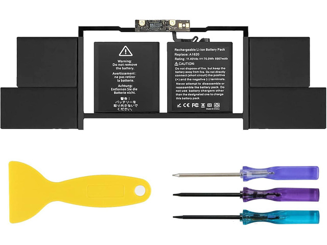A1707 Battery Replacement, A1820 Battery for MacBook Pro 15' (Late 2016, Mid 201