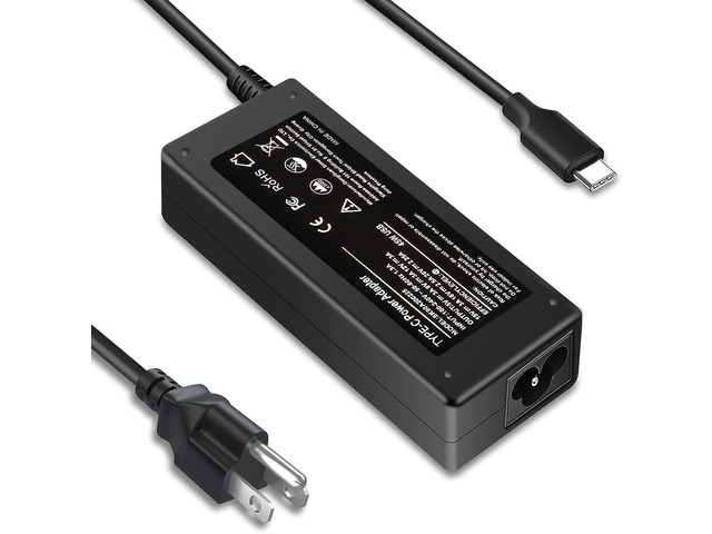 45W Type C USB C Charger Adapter for HP Chromebook X360 14-CA000 11-ae000 14-ca0