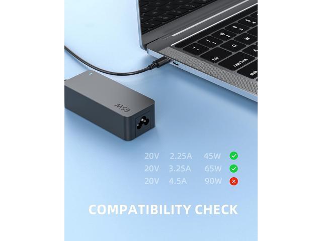 Fast Charger Fit for Lenovo IdeaPad Flex 5 3 CB Laptop - (Safety Certified by UL) 65W 45W USB-C