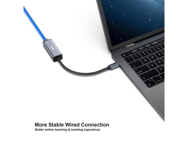 BENFEI USB-C to Ethernet Adapter, USB Type-C (Thunderbolt 3/4) to RJ45 Gigabit Ethernet LAN Network Adapter Compatible with iPhone 15 Pro/Max,...