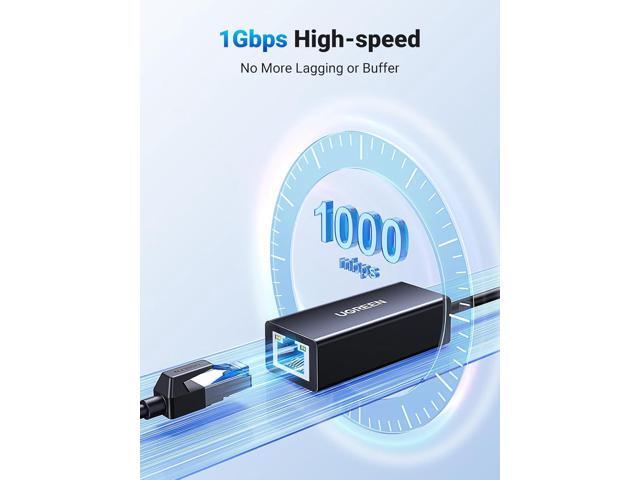 UGREEN USB 3.0 to Gigabit Ethernet Adapter for Laptop, PC, MacBook - Compatible with Nintendo Switch, Windows, macOS, Linux