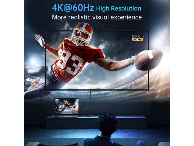 HDMI Switch Splitter 4K@60hz, Bidirectional HDMI 2.0 Switcher 2 in 1 Out, HDMI Splitter 1 in 2 Out, Support 4K 3D HDR for Xbox PS5/4/3 Blu-Ray...
