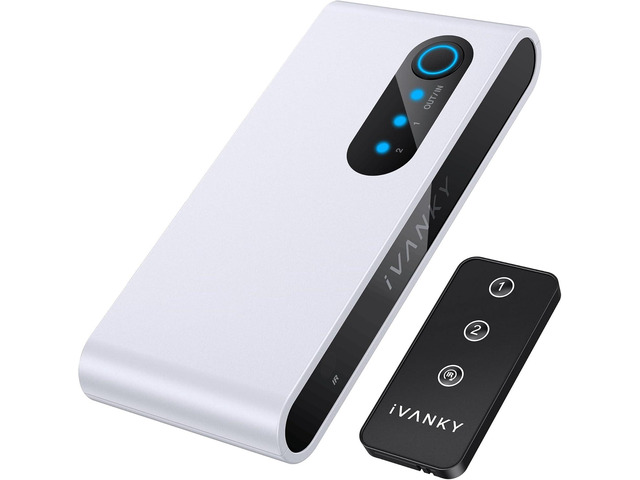 HDMI Switch 4K@120Hz iVANKY Bi-Directional 8K HDMI 2.1 Switch with Remote 2 in 1