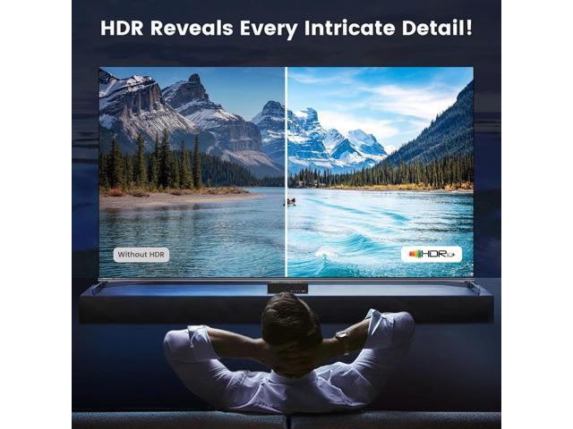HDMI Switch 3 in 1 Out 4K@60Hz HDMI Splitter, 4K HDMI Switch with Remote Metal HDMI Switch Box Hub Support 4K@60Hz/30Hz 1080P 3D HDR Auto Switching...