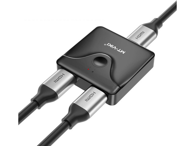 MT-VIKI 4K HDMI Switch 2 in 1 out Bi-Directional HDMI 2.0 Switcher Splitter 1 in
