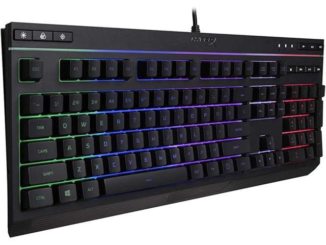 HyperX Alloy Core RGB Membrane Gaming Keyboard, Comfortable Quiet Silent Keys with RGB LED Lighting Effects, Spill Resistant, Dedicated Media...