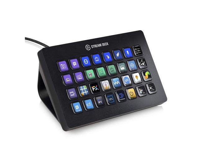 Elgato Stream Deck XL Advanced Studio Controller, 32 macro keys, trigger actions in apps and software like OBS, Twitch, YouTube and more, works...