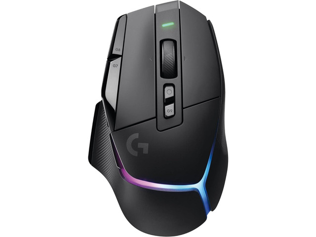 G502 X Plus Lightspeed Wireless Optical Mouse - LIGHTFORCE hybrid switches, LIGH
