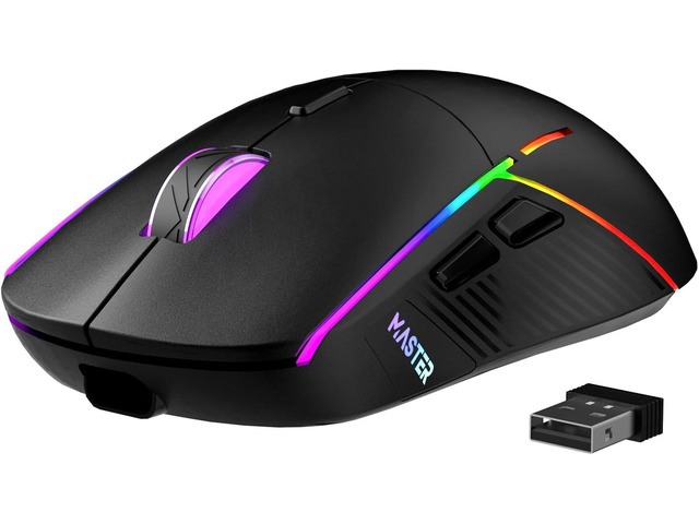 Wireless Gaming Mouse, 16000 DPI, Tri-Mode 2.4G/USB-C/Dual Bluetooth 5.0 Gaming 
