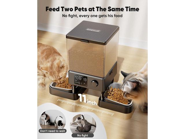 Automatic Cat Feeder for 2 Cats, 20 Cups/5L Automatic Cat Food Dispenser for Small Pets Indoor, Timed Cat Feeder for Dry Food