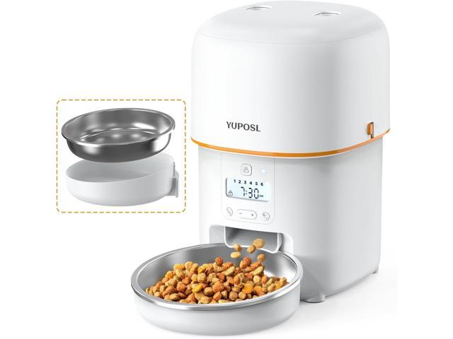 Automatic Cat Feeder - 2L Cat Food Dispenser, Timed Auto Pet Feeder with 180-day Battery Life, 1-6 Meals Per Day, 1-16 Portion, Desiccant Bag Keeps...