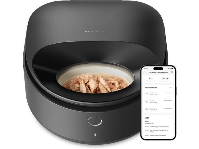 Automatic Cat Feeder Wet Food Refrigerated New Upgraded APP Control,3 Days Fresh
