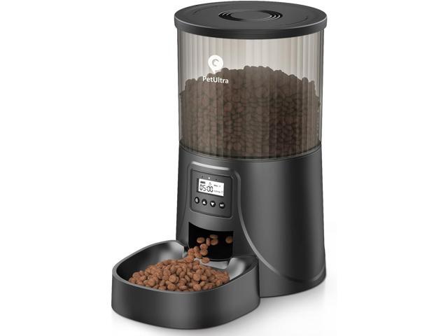 Automatic Cat Feeders, Timed Dog Feeder 4L Programmable Control 1-6 Meals Pet Dry Food Dispenser with Desiccant Bag for Cats and Small Medium Dogs,...