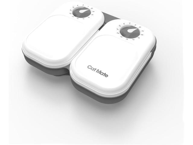 Cat Mate C200 2-Meal Automatic Pet Feeder for Cats and Small Dogs with Ice Pack