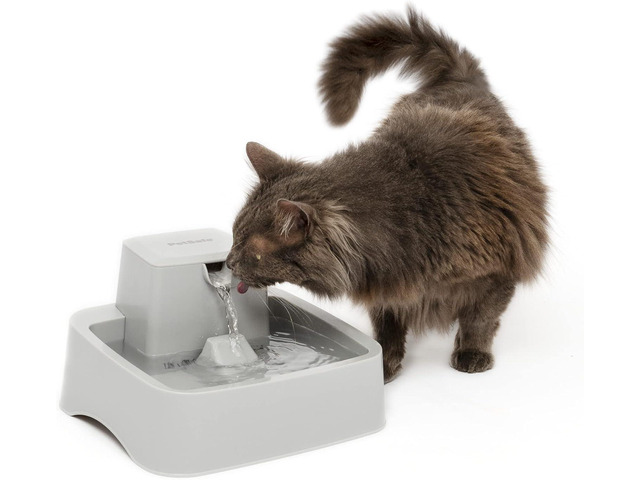 PetSafe Oasys Pet Fountain, 1/2 Gallon (64 oz), Small Dogs & Cats Adjustable Water Flow, Whisker-Friendly Tray, Dishwasher-Safe, Replaceable...