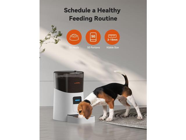 6L Automatic Cat Feeder, WiFi Automatic Dog Feeder with APP Control for Remote Feeding, Automatic Cat Food Dispenser with Low Food Sensor and Voice...