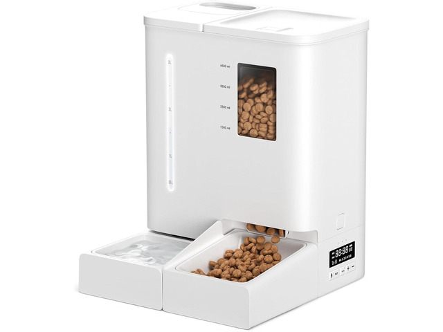 All in One Automatic Cat Feeder and Water Dispenser 4L Cat Water Dispenser + 5L Cat Food Dispenser Cat Feeder and Water Dispenser Automatic Cat...