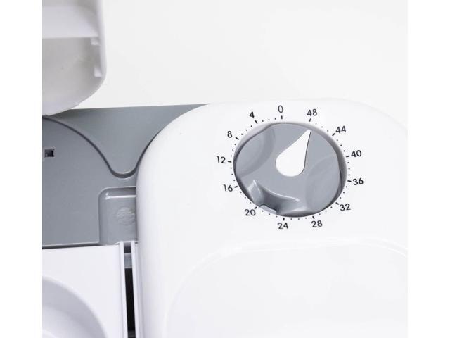 Two-Meal Automatic Pet Feeder with Stainless Steel Bowl Inserts (C200)