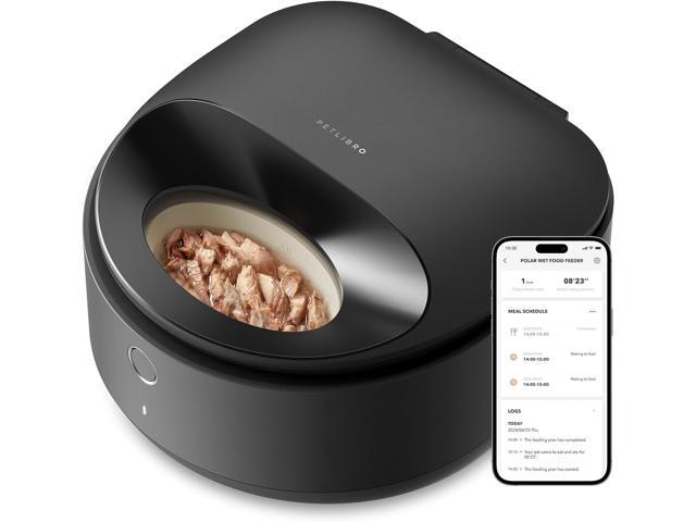 Automatic Cat Feeder Wet Food Dispenser Refrigerated APP WiFi Control,3 Days True Freshness 3 Meals,Semiconductor Cooling & Quick Chills Gravy Wet...