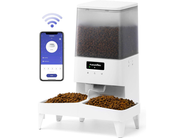 Automatic Cat Feeder, WiFi Automatic Dog Feeder with Freshness Preservation, 5L 