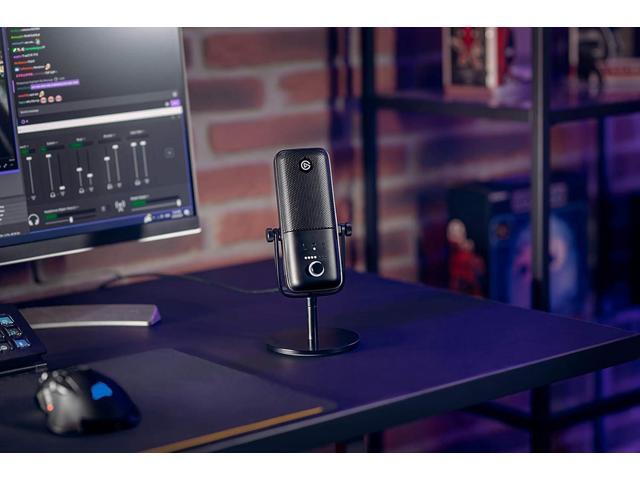 Elgato Wave:3 - Premium Studio Quality USB Condenser Microphone for Streaming, Podcast, Gaming and Home Office, Free Mixer Software, Sound Effect...