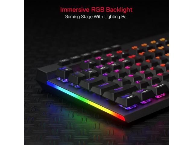 K580 PRO Wireless RGB Gaming Keyboard, 3-Modes 104 Keys Mechanical Keyboard w/Hot-Swap Socket, Dedicated Media Controls & Onboard Macro Recording,...