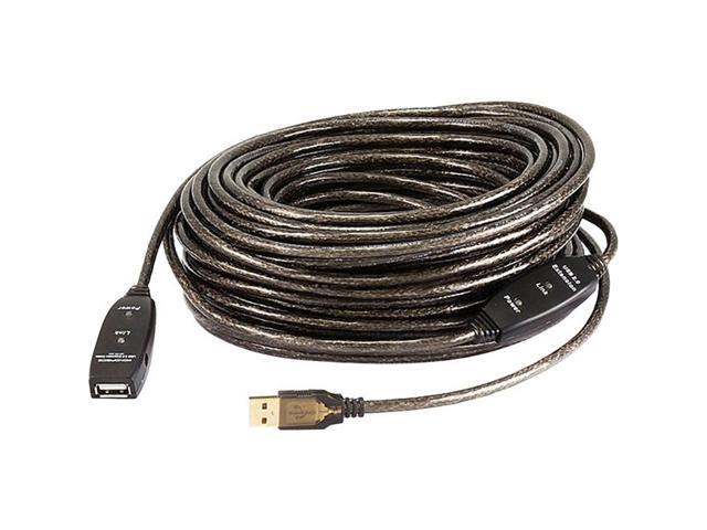 Monoprice USB 2.0 Extension Cable - 82 Feet - Black USB Type-A Male to USB Type-A Female, Active, 26/22AWG, Repeater, Kinect & PS3 Move Compatible