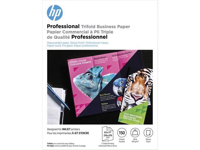 HP Professional Trifold Business Glossy Brochure 4WN12A
