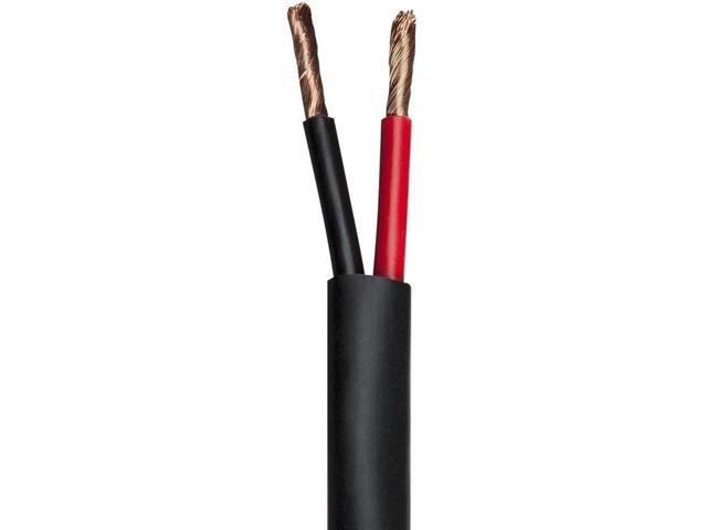 Monoprice Speaker Wire, CMP Rated, 2-Conductor, 12AWG, 50ft, Black
