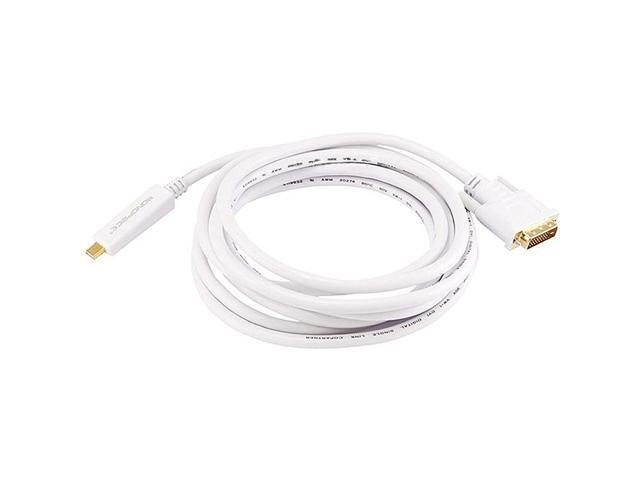Monoprice 10Ft 32Awg Mini Displayport To Dvi Cable - White