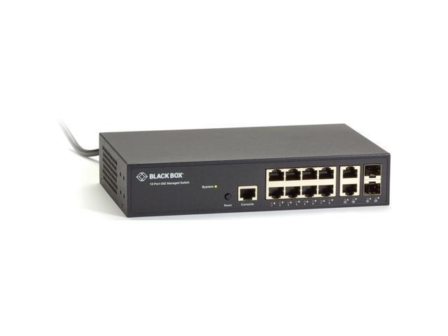 Black Box Gigabit Managed Ethernet Switch - 10-Ports