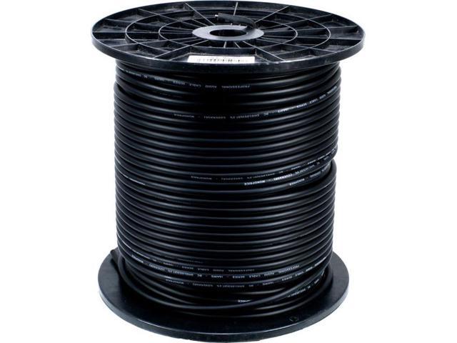 Monoprice Professional Microphone Bulk 16AWG Cable Cord - 500 Feet - Black 8.0mm With High-Purity, Oxygen Free Copper Conductors, Braided Copper...