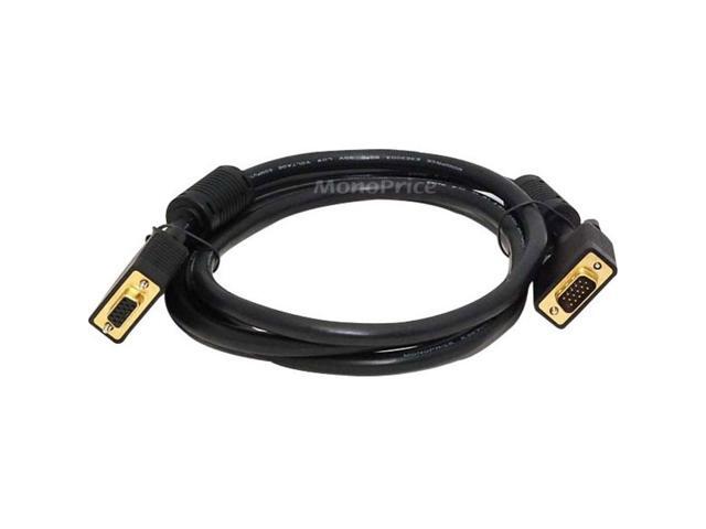 Monoprice 6ft VGA/SVGA Male-Female Extension Cable w/ Ferrite Cores