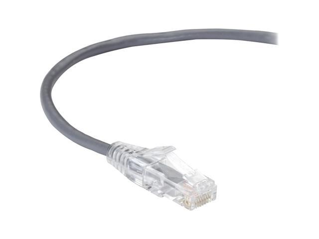 Black Box C6APC28-GY-05 CAT6A 28-AWG 500-MHz Stranded Ethernet Patch Cable - Unshielded, PVC, Snagless Boot, Gray, 5 ft.