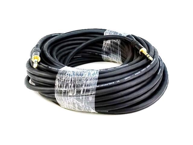 Monoprice 75ft Premier Series 1/4in TRS Male to Male Cable, 16AWG (Gold Plated)
