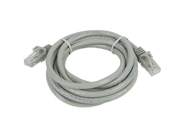 Monoprice Cat5e Ethernet Patch Cable - 7 Feet - Gray Network Internet Cord - Snagless RJ45, Stranded, 350Mhz, UTP, Pure Bare Copper Wire, 24AWG -...
