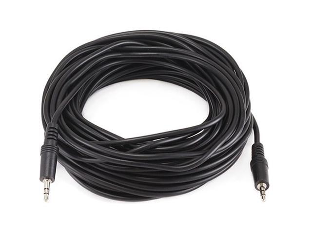 Monoprice 50ft 3.5mm (1/8') Stereo Male-Male Cable - Black