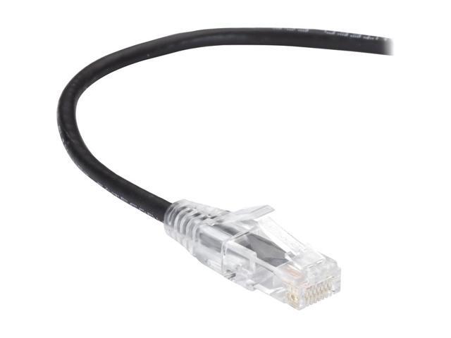 Black Box C6PC28-BK-10 CAT6 250-MHz 28-AWG Stranded Ethernet Patch Cable - Unshielded, PVC, Snagless Boot, Black, 10 ft.
