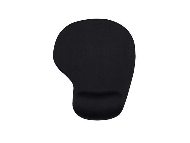 Mouse Mat ANTI-SLIP COMFORT MOUSE PAD MAT WITH GEL FOAM REST WRIST SUPPORT FOR PC LAPTOP - Compatible with Laser and Optical Mice( BLACK)