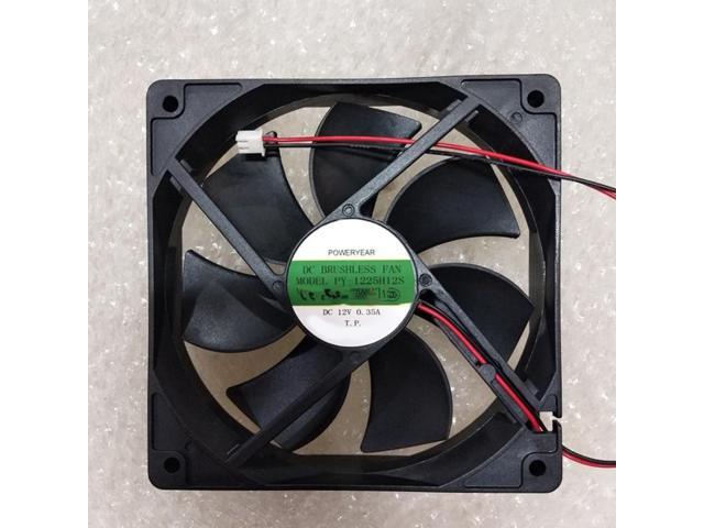 Cooler For POWERYEAR PY-1225H12S 12V 0.35A 12CM 120*120*25mm Cooling Fan 2pin