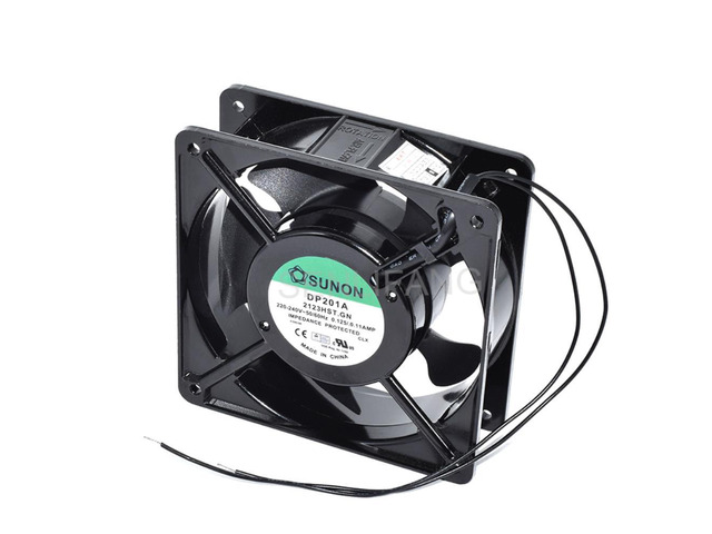 Ventilador de refrigeración cuadrado de dos cables, para SUNON 2123HST. GN 220-240V 50/60Hz 0.125/0.11AMP 120*120*38MM