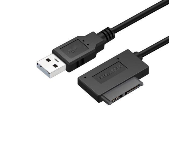 SATA To USB 2.0 Notebook Optical Drive Line Adapter Cable 6+7P SATA To USB2.0 Easy Drive Line Computer Convert Optical Drive