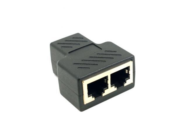CY STP UTP Cat6 RJ45 8P8C Plug To Dual RJ45 Splitter Network Ethernet Patch Cord Adapter UT-004