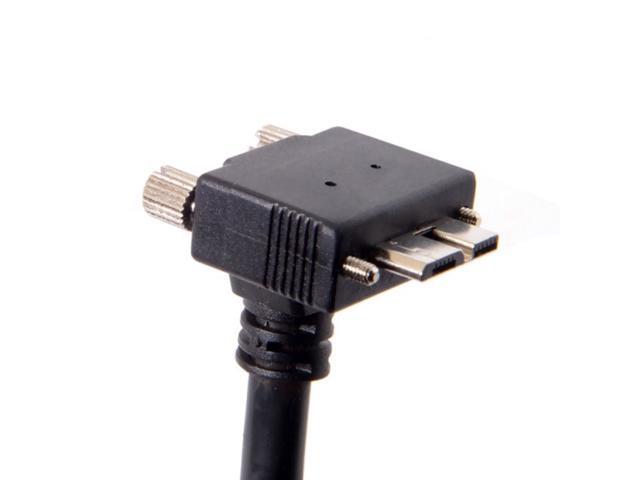 CY 3.0M 90 Degree Up Angled Micro USB Screw Mount to 3.0 Data Cable for Industrial Camera U3-044-UP-3.0M