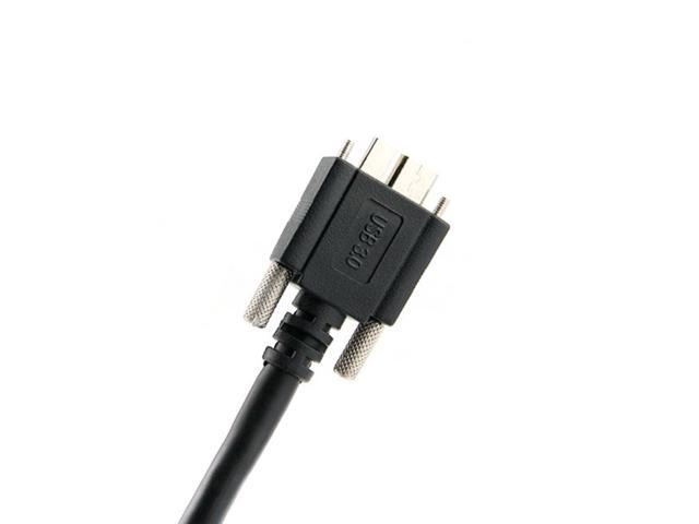 CY 3.0M USB 3.0 A type Cable Male to Micro USB 3.0 B Male with Mount Panel Screws for Hard Disk Mobile Phone U3-106-3.0M